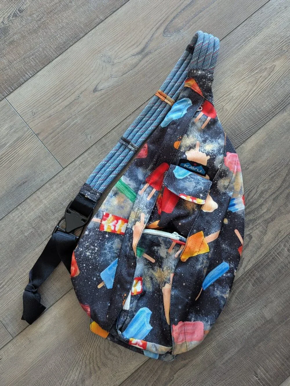 Kavu Rope Sling Bag Space Popsicle Summer Whimsy Outdoor Commute Comfort